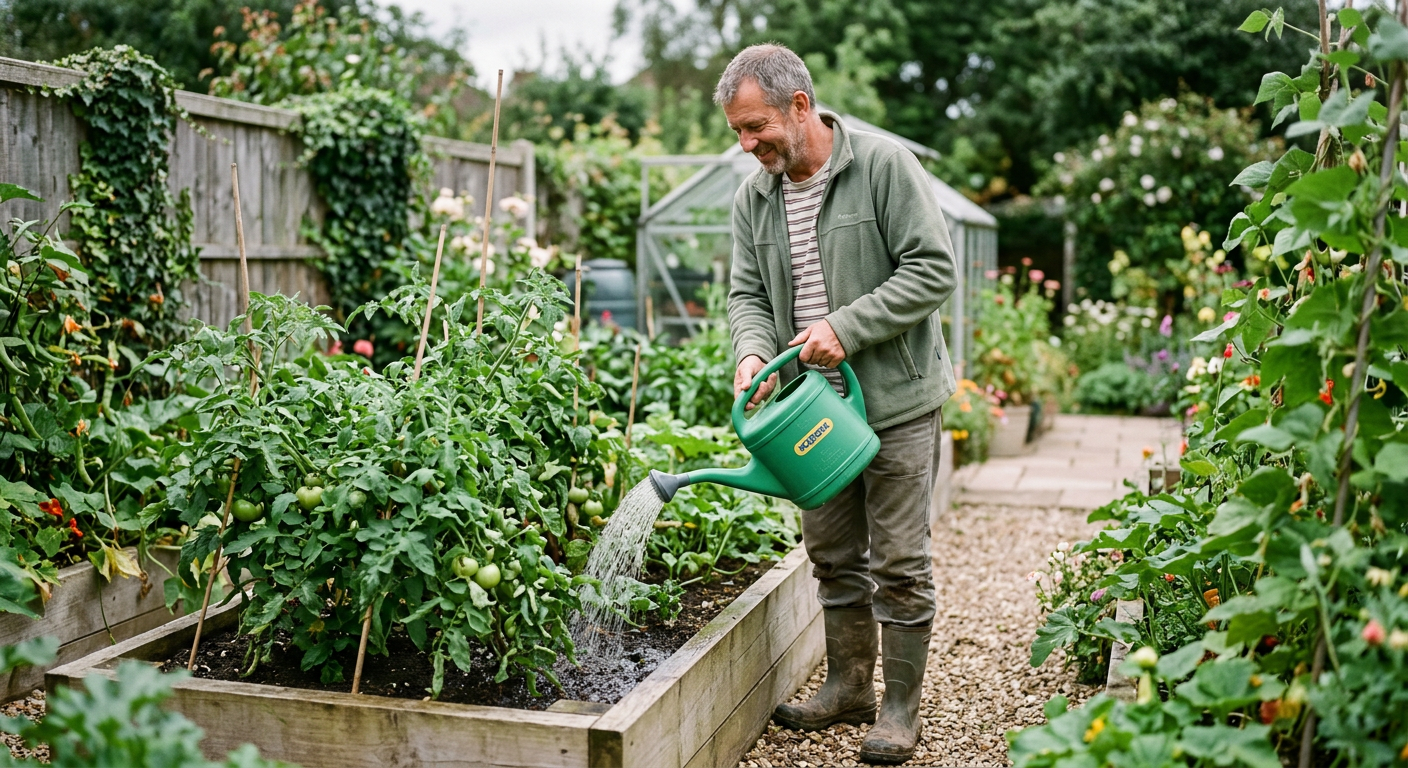 Watering Without the Wrist Strain: Easy-Carry Cans & Hoses